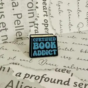Pin Certified Book Addict