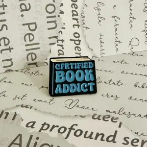 Pin Certified Book Addict