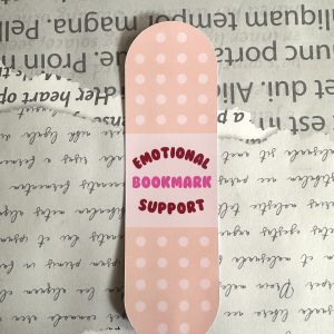 Marcalibro Emotional Support Bookmark